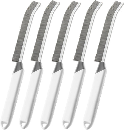 Crevice Cleaning Brush Bathroom Tile Groove Gap Cleaning Brush Premium Crevice Cleaning Tool Aluminum Support with 15° Angled Head-Grout Thin Brush,Kitchen & Bathroom Tool (3PCS)