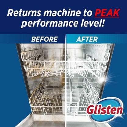 Glisten Dishwasher Magic Disinfectant & Cleaner Lemon 12 Oz
