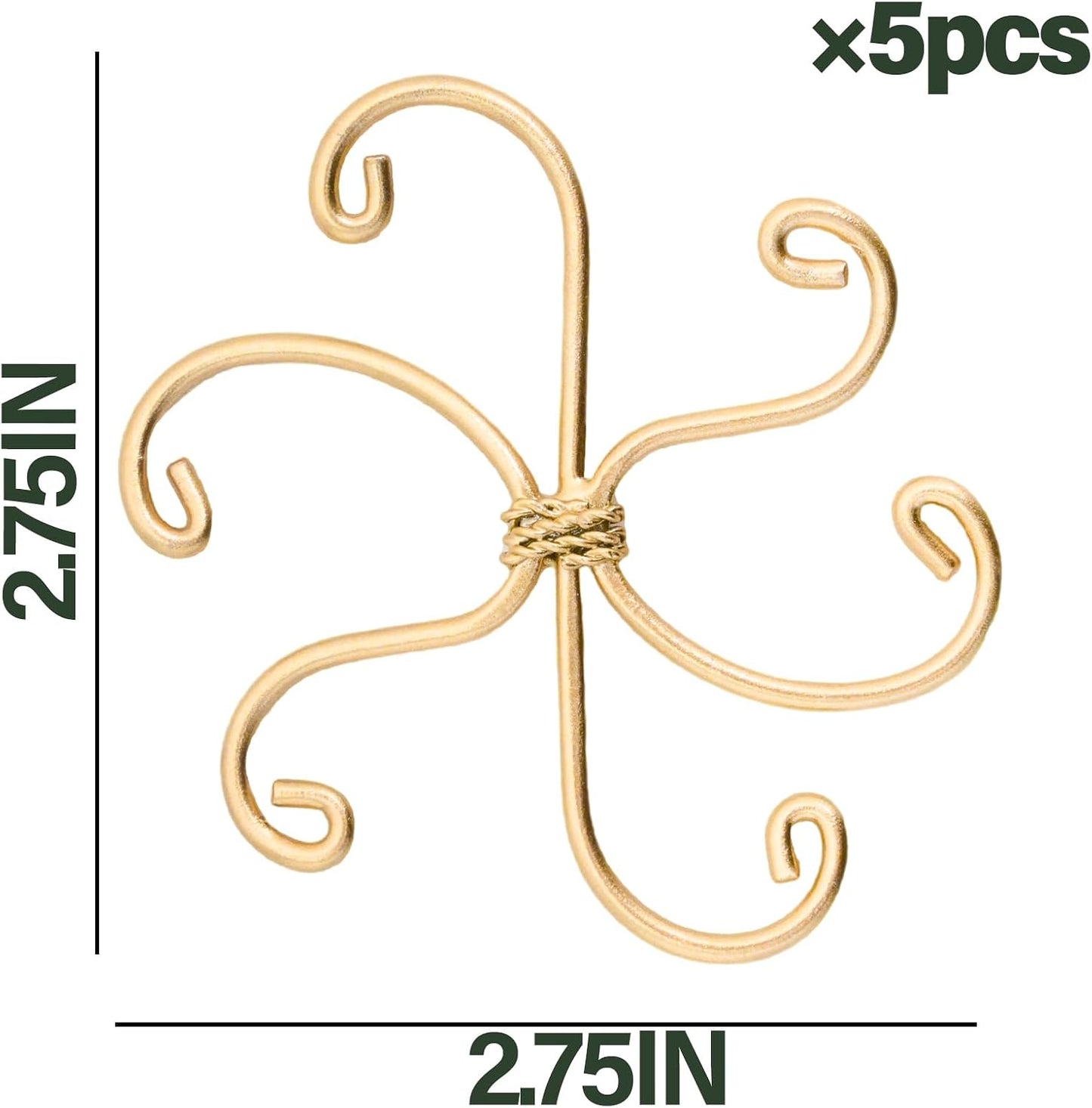 Yohsnor Monstera Plant Stem Support System - 5 Piece Set (5.5x4.7in) | Durable Plant Support Stakes for Climbing Plants & Fishbone Cactus | Ideal Leaf Stabilizer for Indoor Plants & Monstera Care