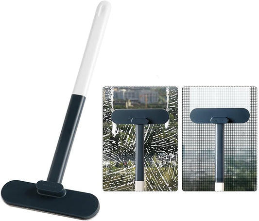 Window Screen Cleaner Brush,Mesh Screen Lint Brush,Window Screen Cleaning Brush Washing Equipment, Multifunctional Cleaning Brush(Blue)