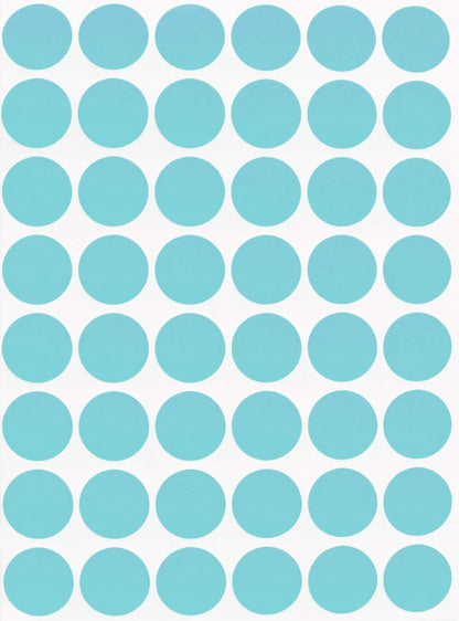Royal Green Dot Sticker 11/16" Inch (17mm) Colored Labels in Purple - 2400 Pack - Colors B