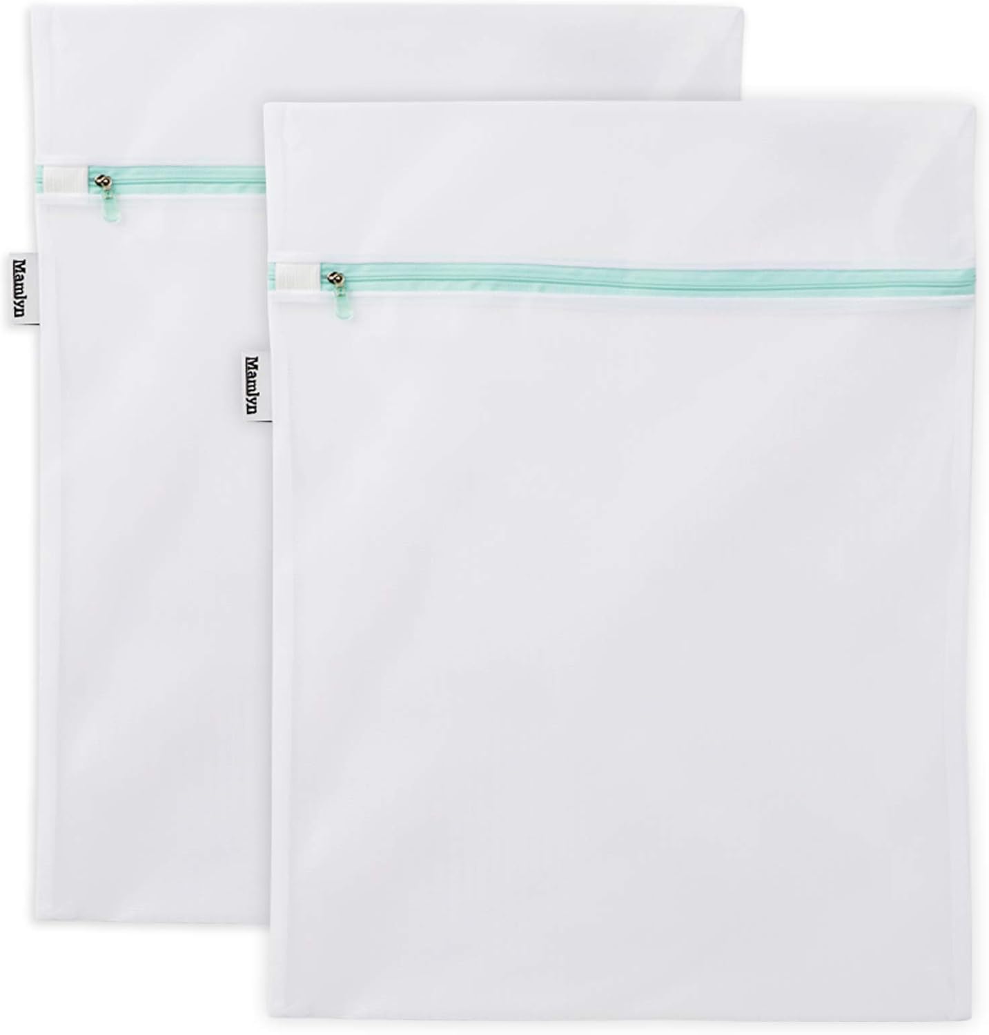 Mamlyn Mesh Laundry Bag for Delicates, Wash Bag for Underwear and Lingerie, Makeup Organizer Bag (2 Small)