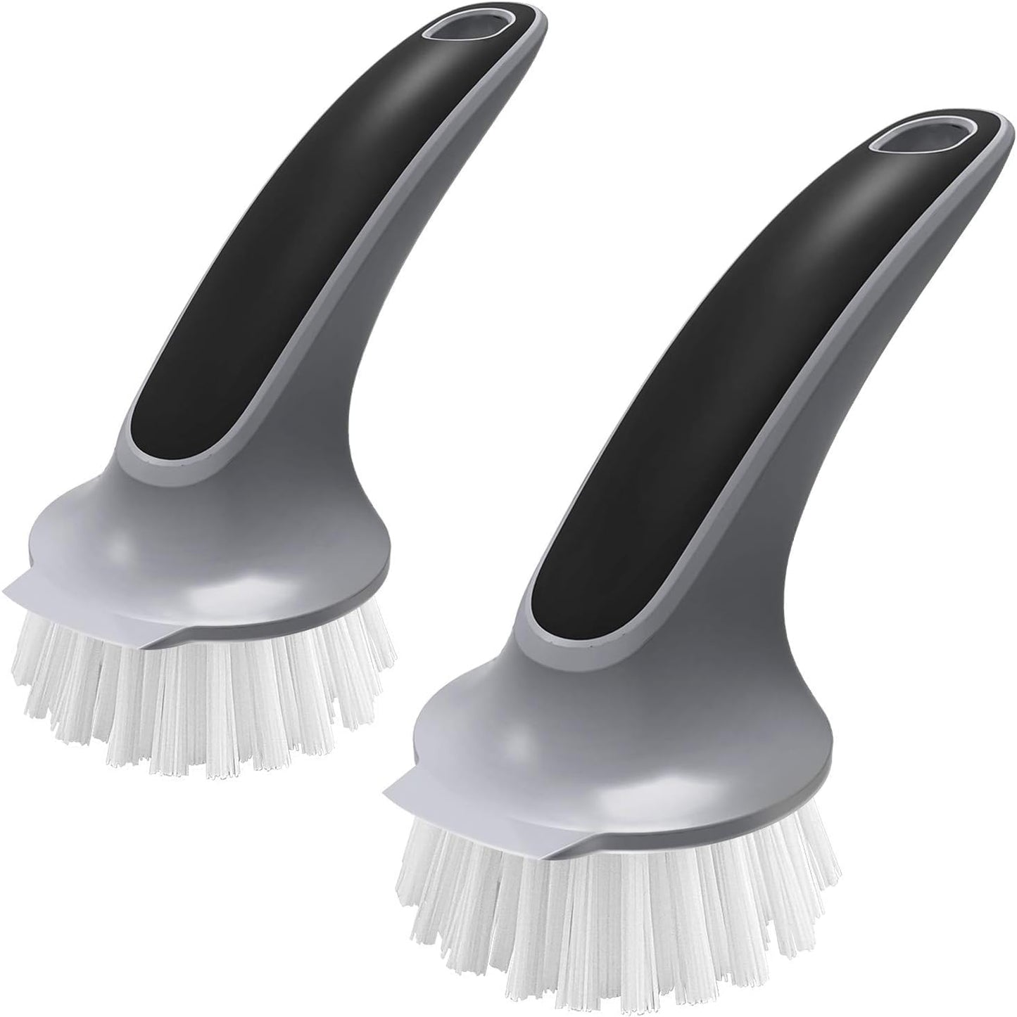 MR.SIGA Pot and Pan Cleaning Brush, Dish Brush for Kitchen, Lake Blue, Pack of 2