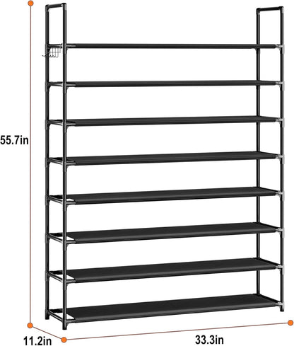 OYREL 5 Tier Shoe Organizer Rack for Closet, Entryway, Garage, Door, Space Saving, Shoe Holder Stand/Tower, Large, 20-25 Capacity