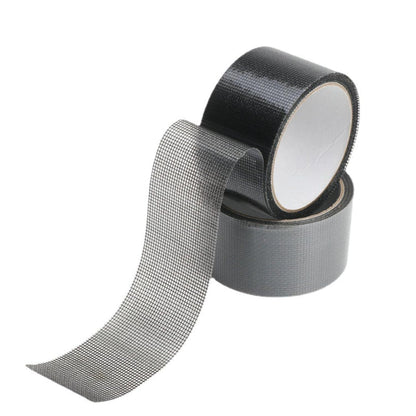Window Screen Repair Tape, 50mmx2m Self-Adhesive Screen Tape Mosquito Net Mesh Tape Waterproof Door Window Screen Patch Replacement for Window Door Tears Holes Repairing(Black)