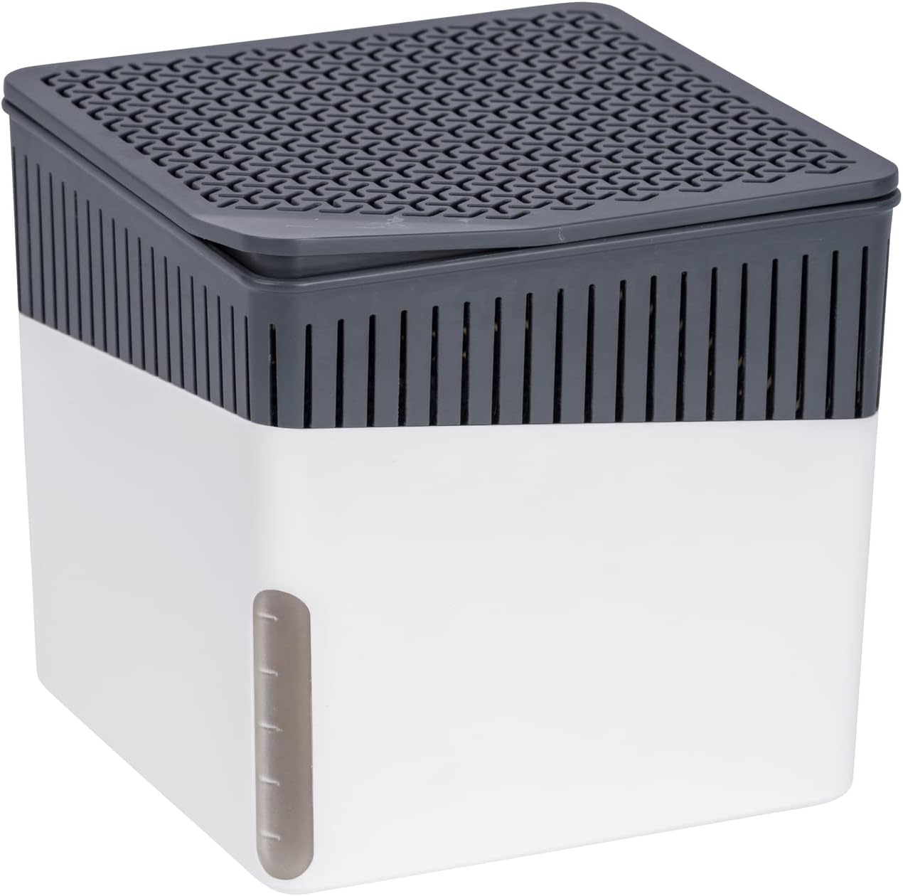 WENKO Dehumidifier Small, Portable, Compact and Rechargeable, Moisture Absorber for Bathroom, Bedroom, Garage, Closet, 2800 Cubic Feet, 2.2lbs, White, 6.18 x 6.5 x 6.5, 2.2 lbs