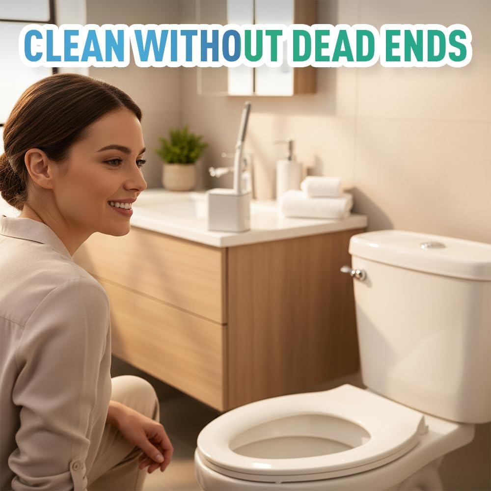 Disposable Toilet Brush, 2026 New Toilet Brush Holder, Compact Wall Mounted Toilet Brush for Modern Bathrooms, Hygienic Toilet Cleaner for Families (Gray+18PCS Brush Heads)