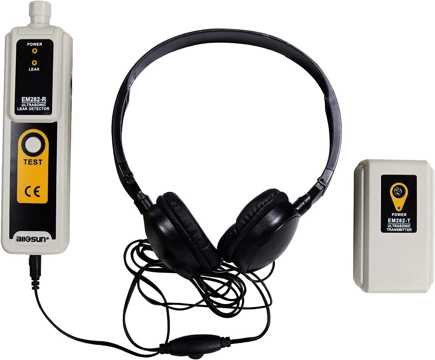 allsun Ultrasonic Leak Detector Kit, 40kHz HVAC & Automotive Leak Tester | Find air and vacuum leaks faster with 40kHz ultrasonic detection for HVAC, automotive and sealed system testing