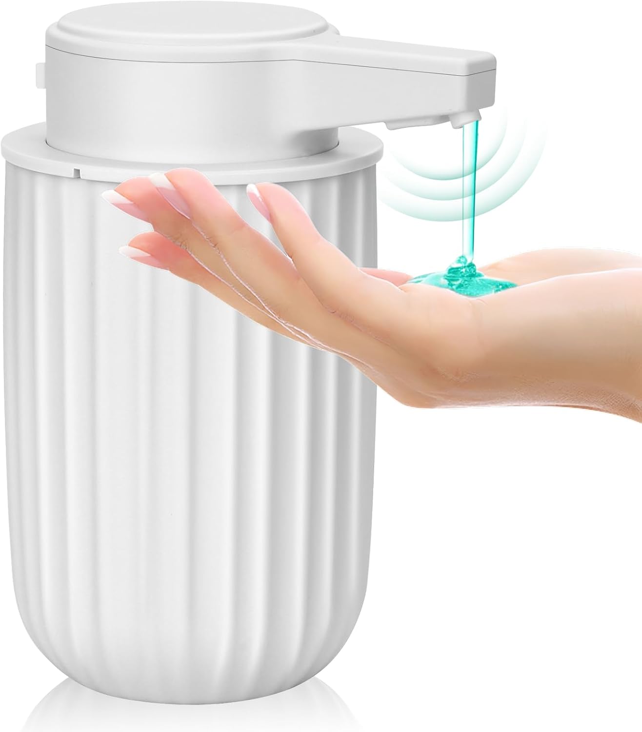 Automatic Soap Dispenser Foaming Touchless: 9oz Plastic Black - Rechargeable Electric Smart Auto Foam Soap Dispenser - Bathroom Kitchen Hand Dish Lotion