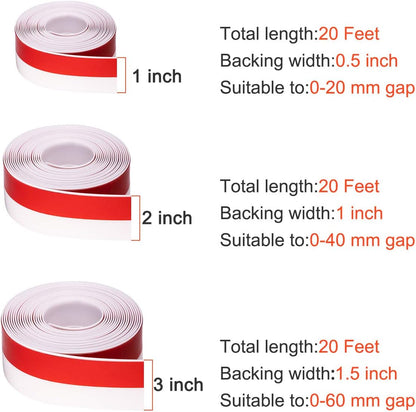 TORRAMI Wide Silicone Weather Stripping 3 inch Width 20 Feet Length, Draft Stopper Seal for Barn and Garage Door Under Bottom,Top, Sides, Grey