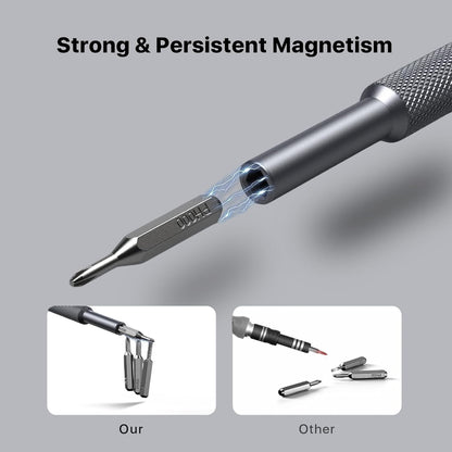 AXTH 25-in-1 Small Precision Screwdriver Set, Professional Magnetic Mini Repair Tool Kit for Phone, Computer, Watch, Laptop, Macbook, Ring Doorbell, Eyeglass, Electronic, [Bearing Steel] Screw Driver