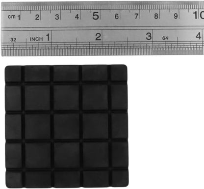 4 Pack Anti Vibration Pads for Washing Machine Square 2.36" x 2.36" x 0.35" Rubber Isolation Pads Support Foot Floor Pad for Laundry Room Air Conditioner Washer And Dryer Stand Black