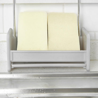 Dishcloth Drying Rack,Compact Versatile Detachable Kitchen Countertop Soap Sponge Organizer Wall Mounted Hanging Storage Solution,for Kitchen and Bathroom