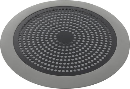 Danco Snap-in Shower Drain Cover with in-Drain Hair Catcher, 4-1/4" Round, White Strainer, (10533)
