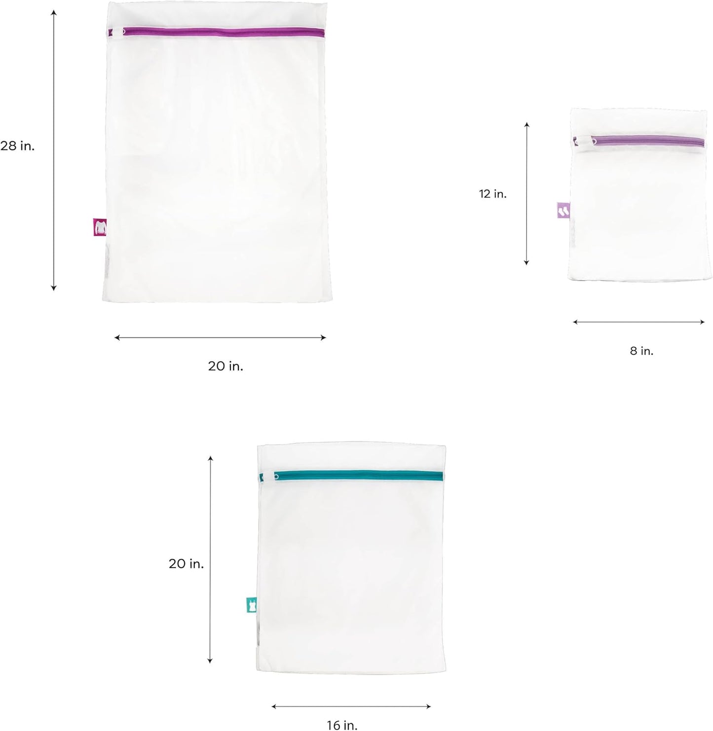 Laundry 360 Sanitized Treated 3 Piece Mesh Wash Bag