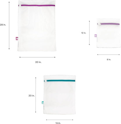 Laundry 360 Sanitized Treated 3 Piece Mesh Wash Bag