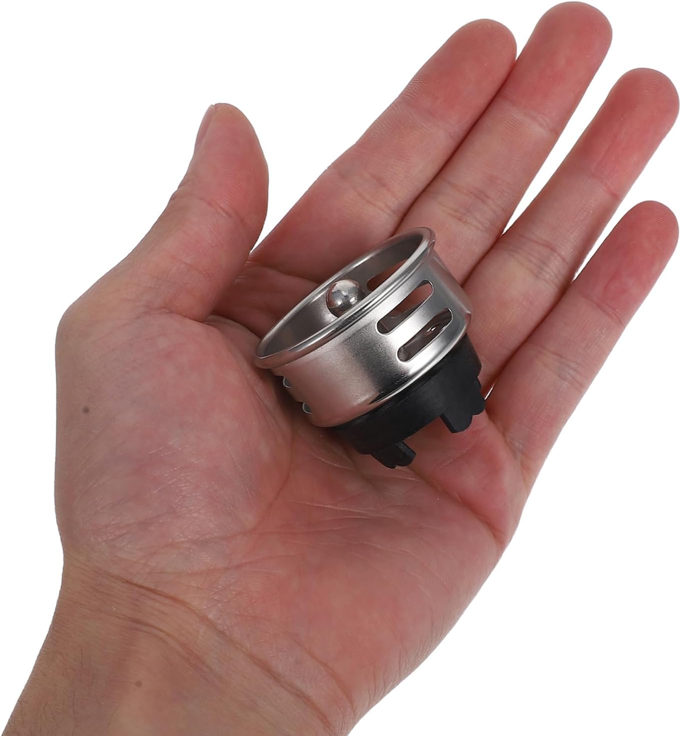 Artibetter 2Pcs Stainless Steel Kitchen Sink Strainer Basket Fit Drain Filter for Bar Prep Sinks Efficient Debris Interception Durable Wear Resistant Design