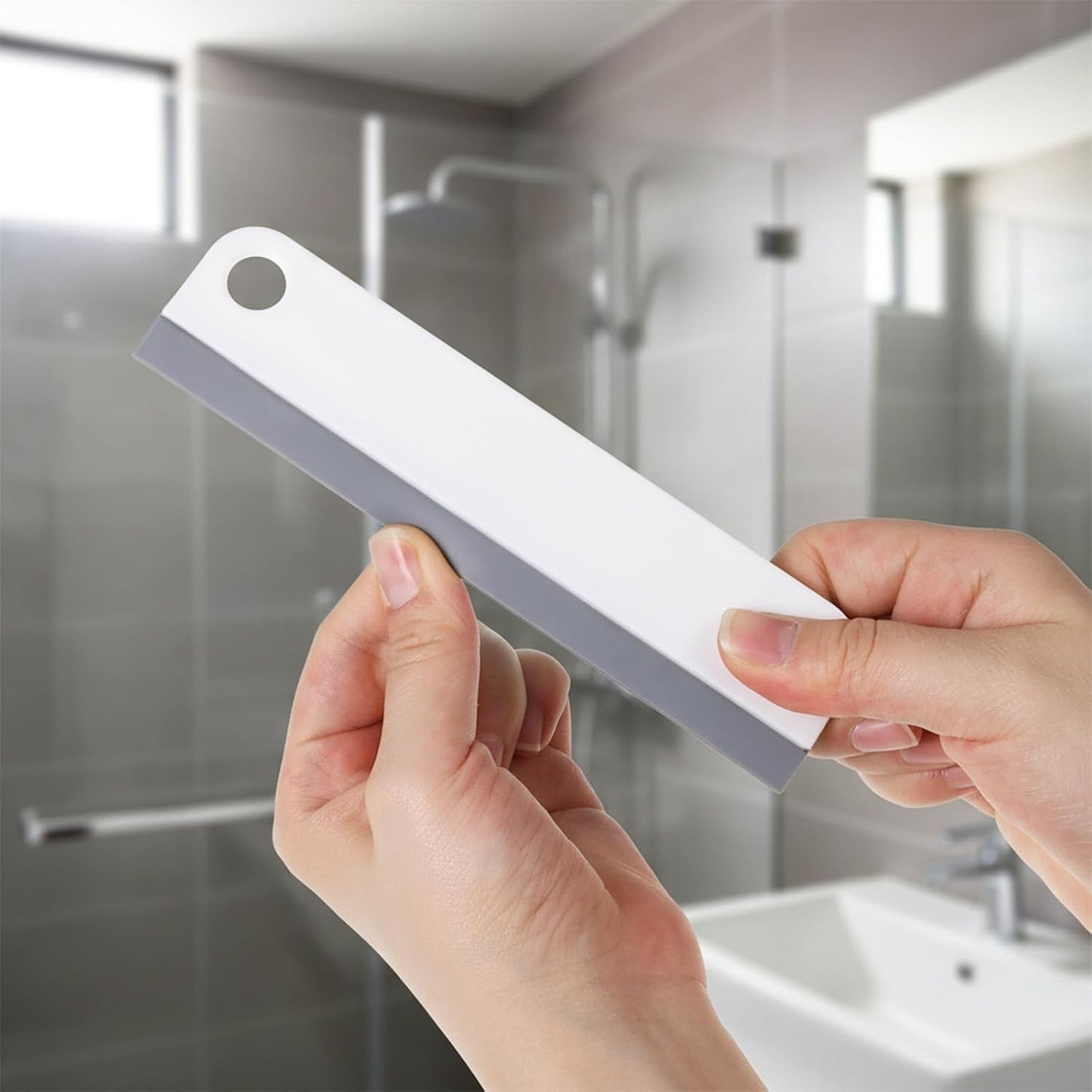 Small Rubber Squeegee for Sink, Multi-Purpose Kitchen Sink Squeegee | Window Scraper for Cleaning Glass,Shower Door, Mirrors, Countertop, Car Windshield