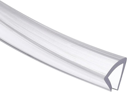 uxcell Clear Edge Trim, 13.1Ft Silicone U Channel Edge Protector, Edges Guards Fits 1/32"-3/32" for Car Doors Sheet Metal Parts (3/16" W x 3/8" H)