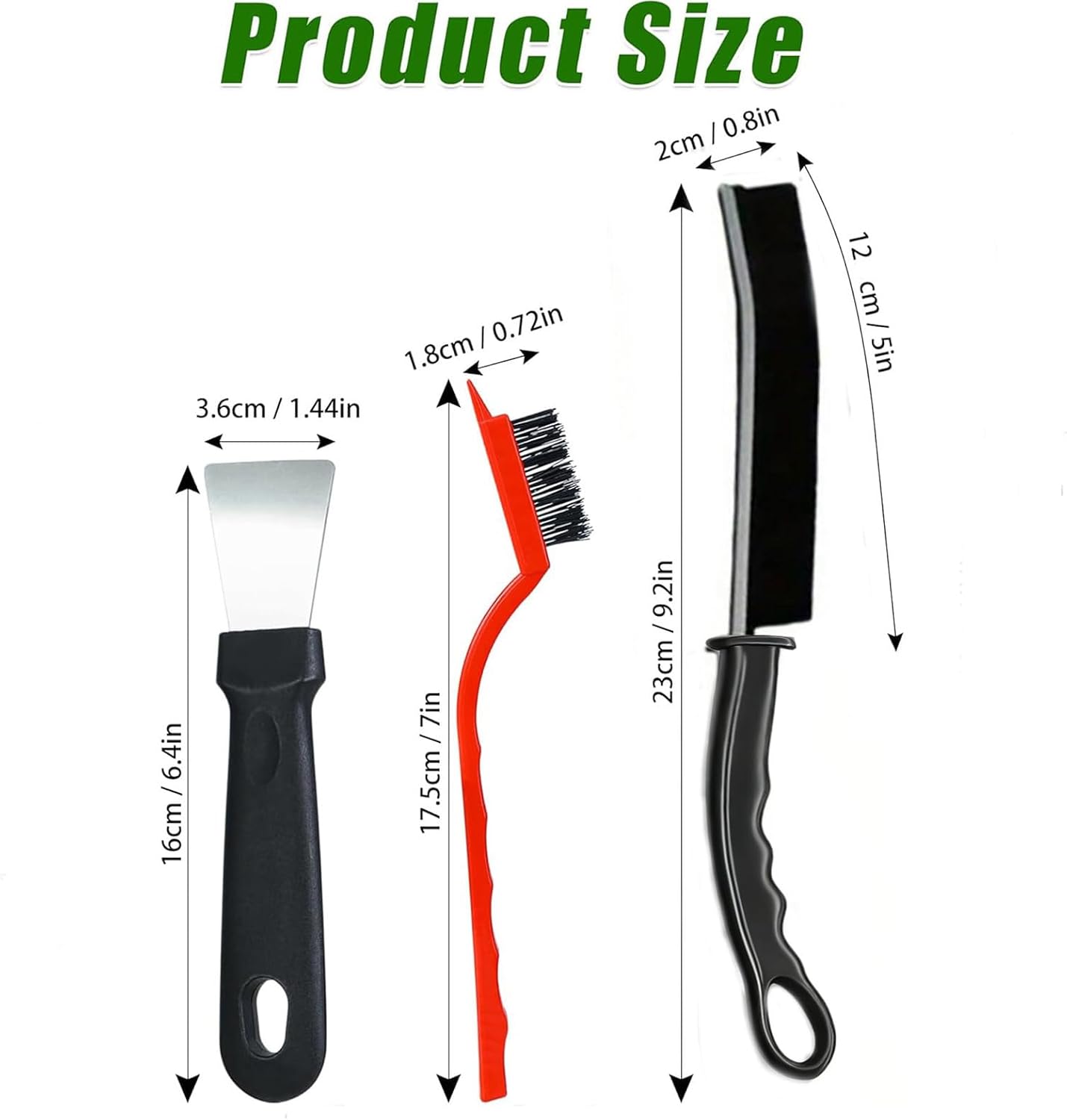 7 Pack Crevice Cleaning Brush, Household Use Multifunctional Hard Bristle Gap Cleaning Brush for for Kitchen,Bathroom, Car, Grout, Window,Tracks,Bathtub,Vehicle,Faucets,Bowl,Teapot,Cup
