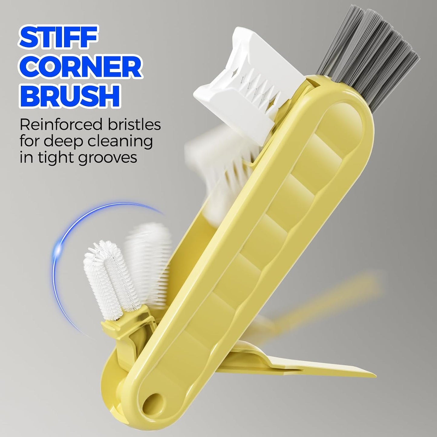 6 Pack Holikme 4 in 1 Cup Lid Cleaning Brush Set with 3 Straws, Multifunctional Bottle Brush, Silicone Cup Lid Gap Cleaner, Bristle Crevice Cleaning Brush, Flat End Brushes, Navy & Black & Olive