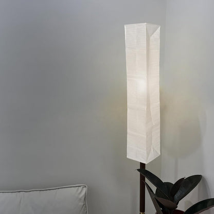 VICASKY Japanese Paper Floor Lamp Shade Replacement, Foldable Standing Lampshade Cover Paper Floor Light Cover Accessories for Living Room Office Home Hotel Bedside