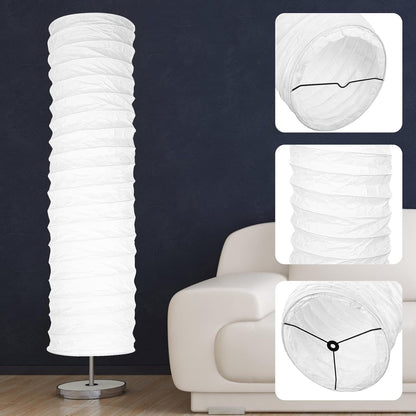STOBOK Rice Paper Floor Lamp Shade Nordic Style Table Light Cover Floor Standing Lampshade Protector Cover Replacement for Home Hotel Bedside Desk Table Wall Floor Lamp