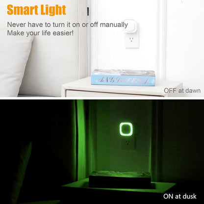 YUNLEX 2 Pack Red Night Light with Dusk to Dawn Sensor, Eye-Care Reflected Glow, 0% Blue Light True Red LED, 3-Level Brightness, Auto On/Off, Plug-in Nightlight for Sleep, Kids, Bedroom, Bathroom