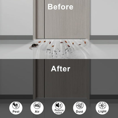 Strong Adhesive Weather Stripping, High Density Weatherproof Weather Stripping Door Seal Strip for Sliding Door, Windows,Noise-Reduction Foam Sealing Strip, White(1/2 in x 1/4 in x 13Ft) - Colors B