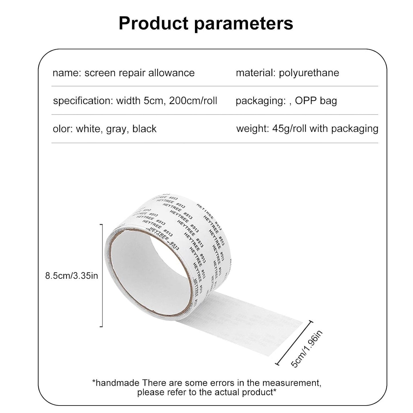 Screen Repair Tape, Screen Door Repair Patch, Waterproof Window Screen Repair Tape, Strong Adhesive Screen Repair Tape, Screen Tape Mesh Repair for Screen Door Holes Tears Instantly, Gray