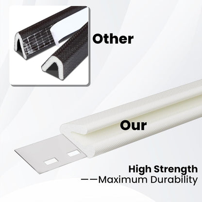 V Shape Thin Foam Weather Stripping Door Frame Seal Strip 19.7FT White, Draft Stopper, Insulation Winter, Weatherstripping, Gap Sealing, Soundproofing, Self-Adhesive Used for Exterior Front Door Side