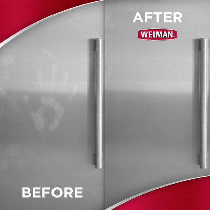 Weiman Stainless Steel Cleaner, 30 Count Wipes, Anti-Fingerprint, Removes Grease, Water Spots, Streaks & Residue, Polishing Cleaner Safe for Appliances, Chrome, Sinks & Grill Exteriors