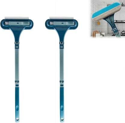 Window Screen Cleaning Brush, Double Sided Window Cleaning Brush and Scraper, Mesh Screen Cleaner,Multi-Purpose CleaningBrush for Patio, Door, Porch Screens