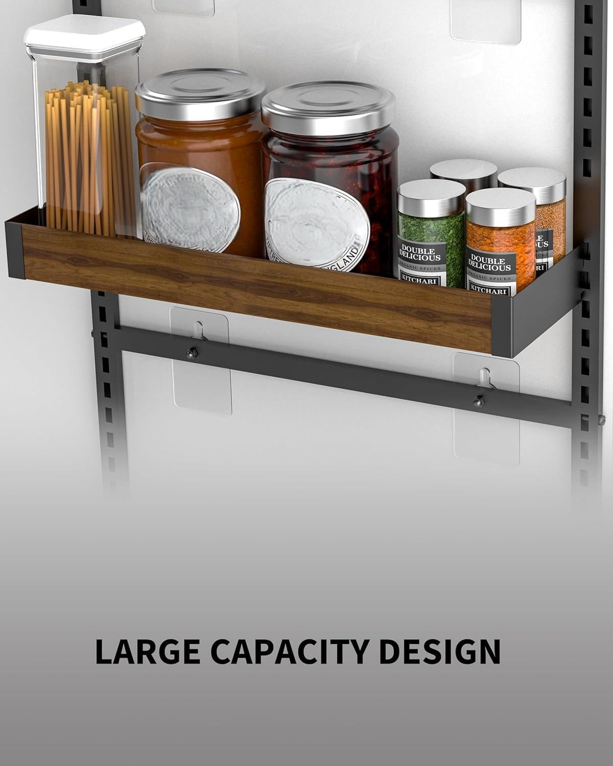 Moforoco White 9-Tier Over The Door Pantry Organizer, Pantry Organization And Storage, Metal Hanging Spice Rack Shelves Door, Home & Kitchen Essentials, Laundry Room Bathroom Organization