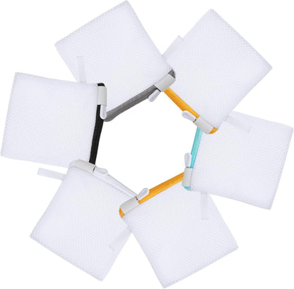 6pcs Laundry Bag Mesh Wash Bag Mini Washing Machine Underwear Washing Bag Zipper Wash Bags Protecting Wash Bag Foldable Laundry Pouch for Home Travel Laundry Room Bag Bra