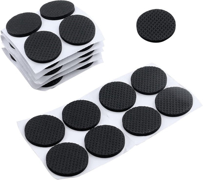 Antrader 1.5 Inch Self-Stick Furniture Round Felt Pads Wood Floor Protectors – Protect Your Hard Floors from Furniture Scratches, Pack of 48, Black
