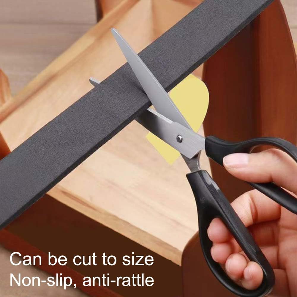 High Density Foam Tape Waterproof Sealing Strip, Single-Sided Adhesive EVA Self Adhesive Weather Strip for Insulating Door Frame, Window, Air Conditioner (0.6in X 32.8Ft,1/8 in Thick)
