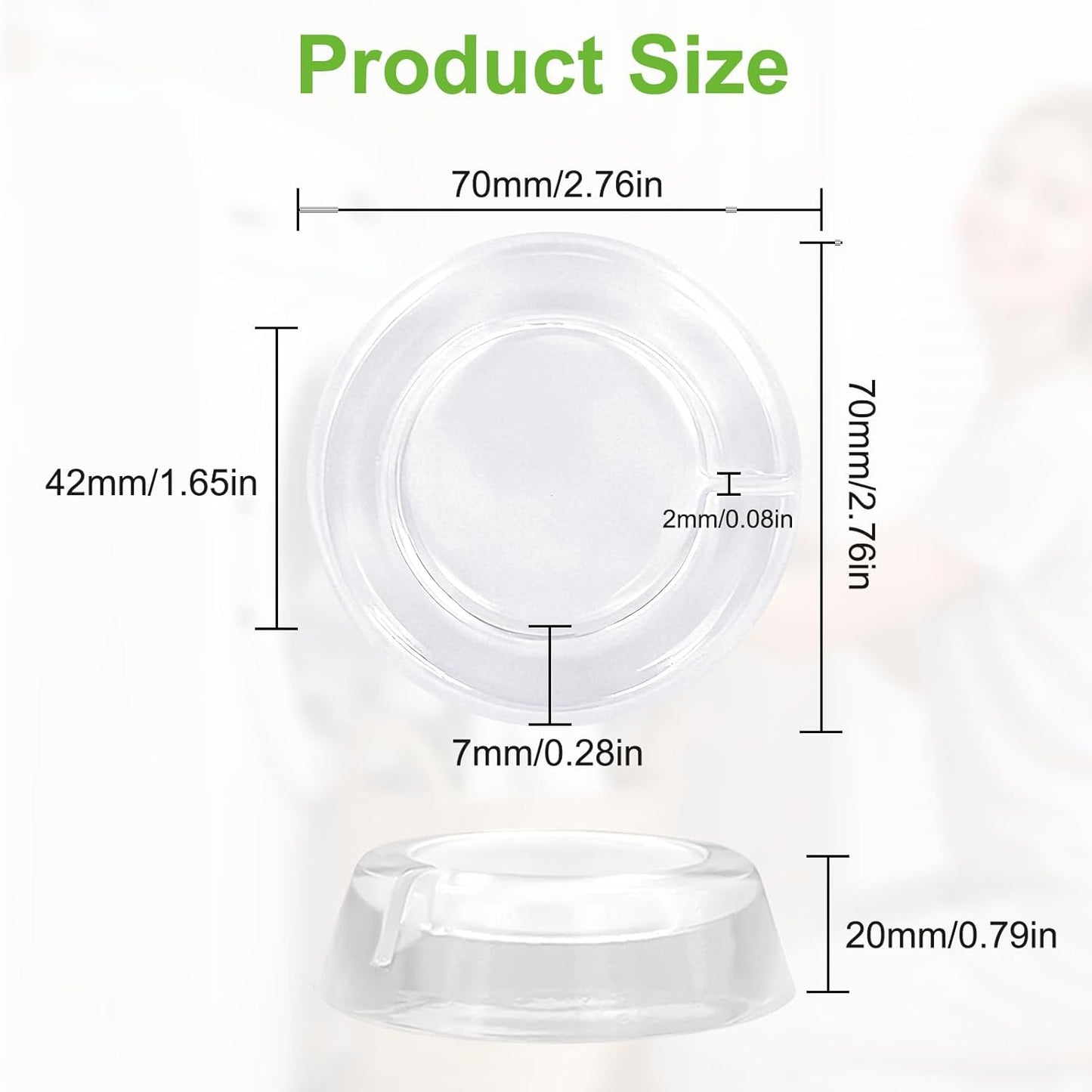 washing machine anti vibration pads - Prevents the washing machine from moving during use and reduces noise - PU transparent material (4-piece set) + leveling tool