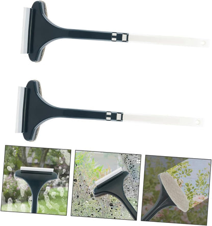 GALPADA 2Pcs Double Sided Window Screen Cleaning Brush Tool Portable Window Cleaning Brush for Dust Removal Mesh Screens and Windows for Home Use