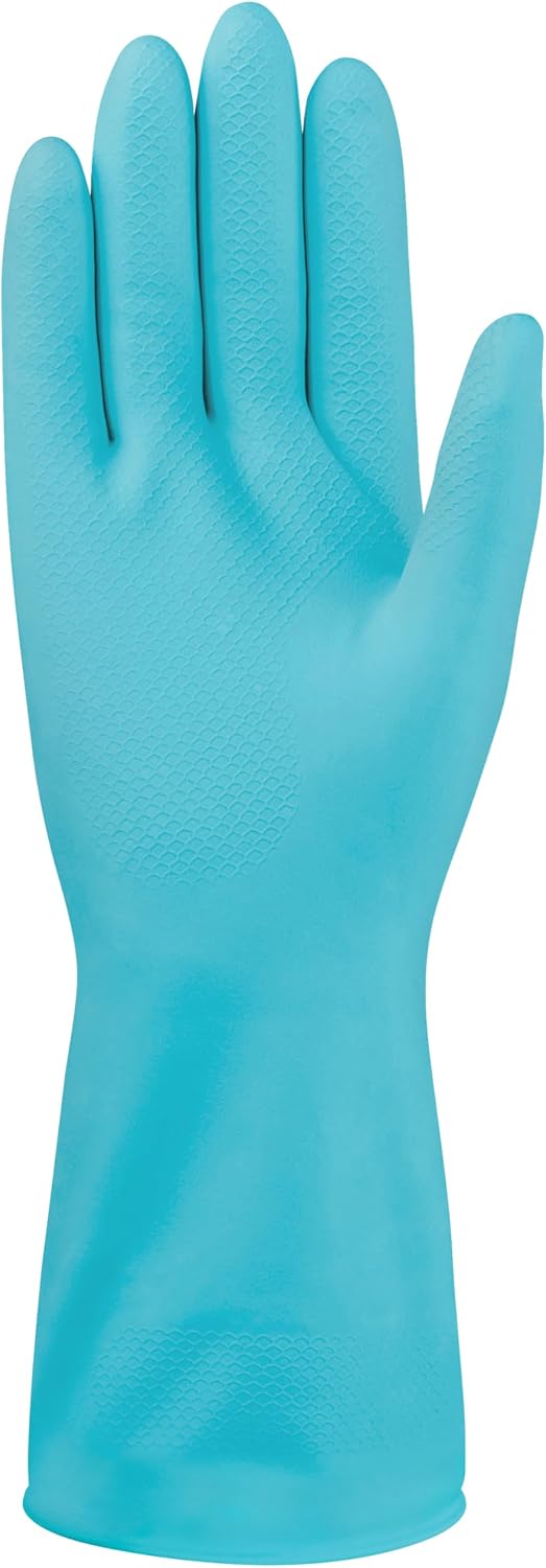 Mr. Clean Bliss Cleaning Gloves Premium Reusable Vinyl Latex-Free Gloves with Non-Slip Grip, Large