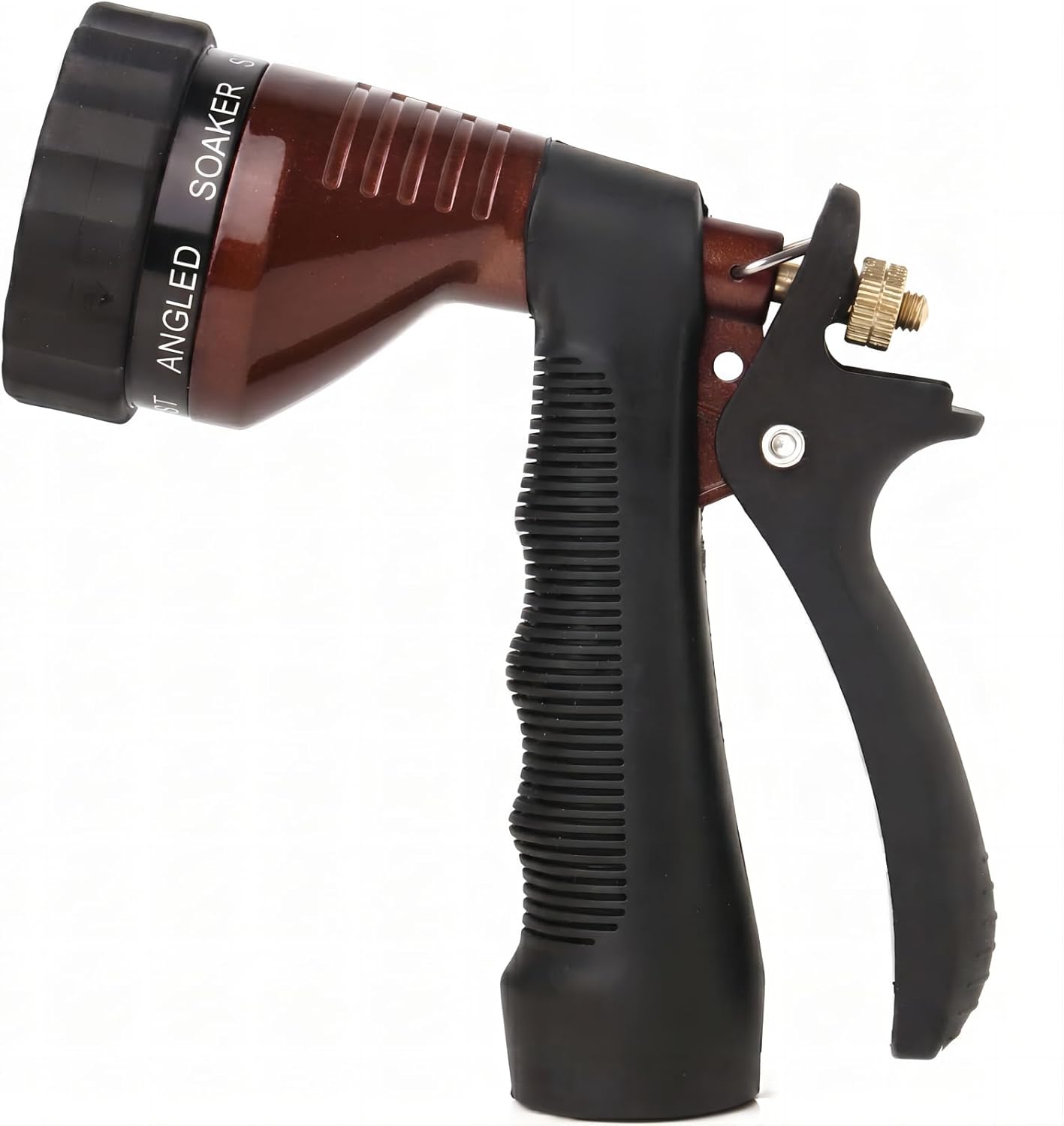 GREEN MOUNT Water Hose Nozzle Spray Nozzle, Metal Garden Hose Nozzle with Adjustable Spray Patterns, Perfect for Watering Plants, Washing Cars and Showering Dogs & Pets