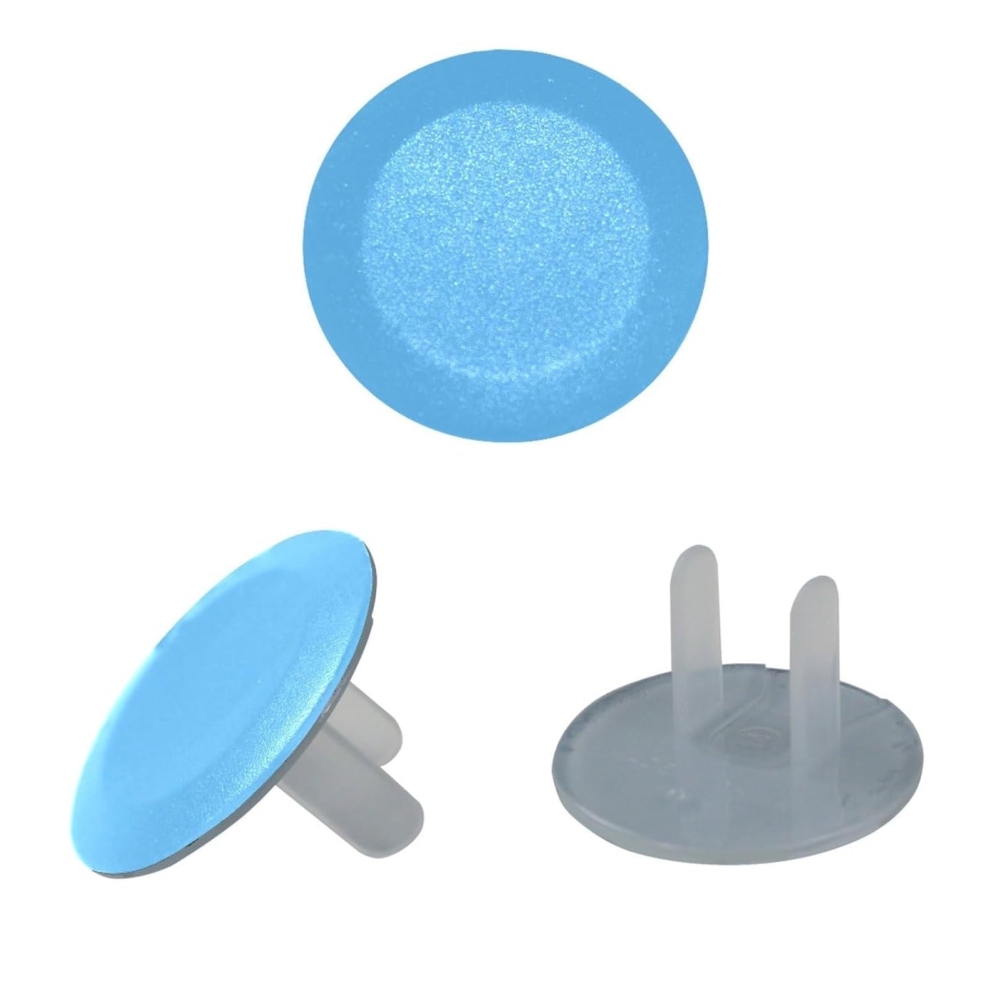 Pure Blue Color Outlet Covers Baby Proofing - Plug Covers for Electrical Outlets, Child Proof Socket Covers, Baby Safety Products for Home, Office