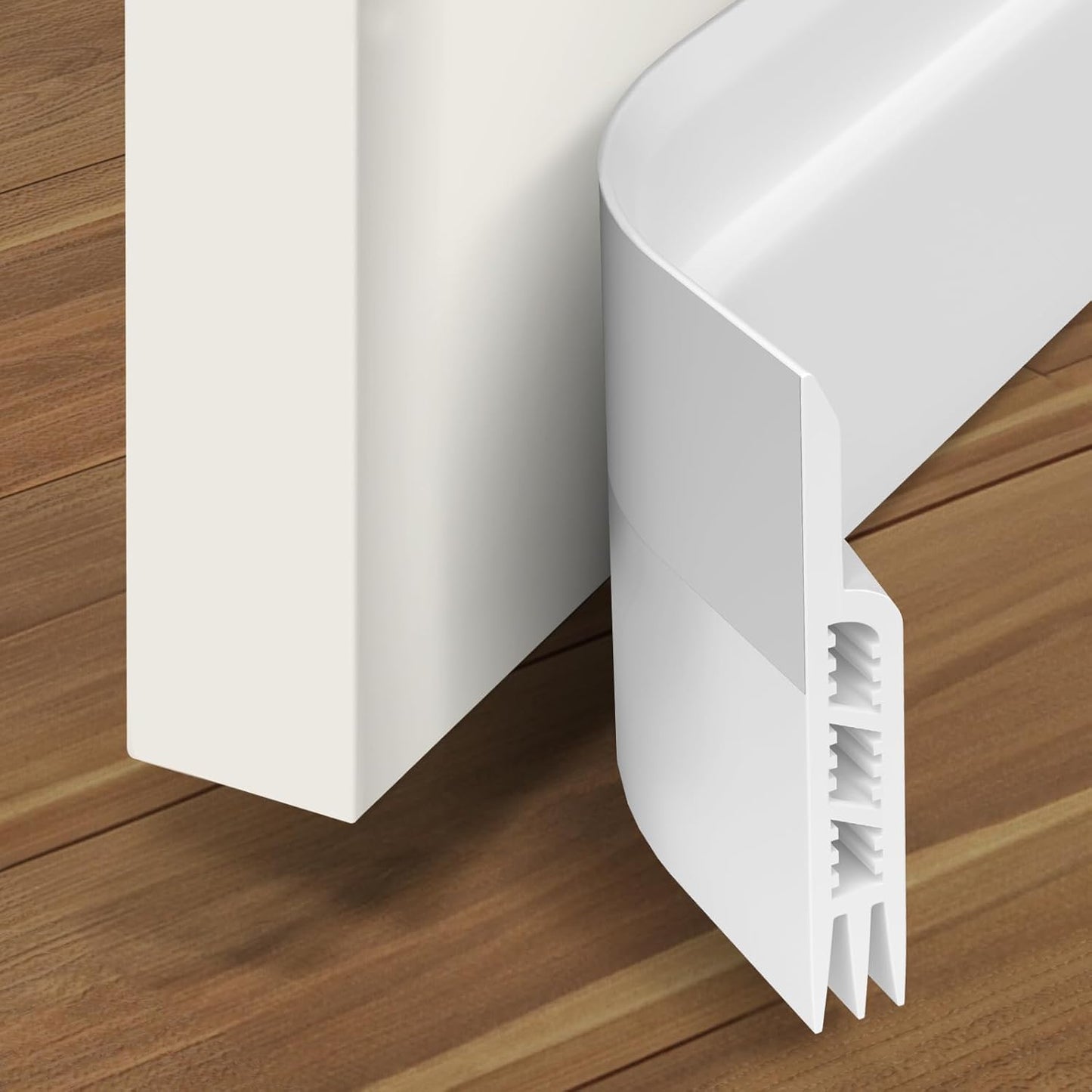 Holikme Door Draft Stopper Under Door Draft Blocker Insulator Doors Sweep Weather Stripping Noise Stopper Sheets, Rolls & Strips Strong Adhesive, White