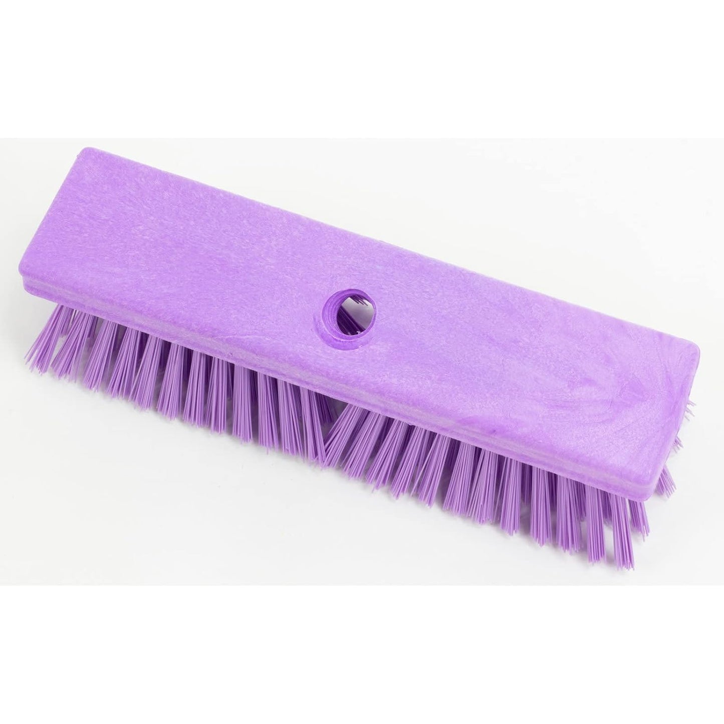 SPARTA Plastic Floor Scrub Brush, Brush Head Only, Deck Brush with ACME Standard Thread Fitting for Deck, Industrial Kitchens, and Hospitals, 10 Inches, Yellow