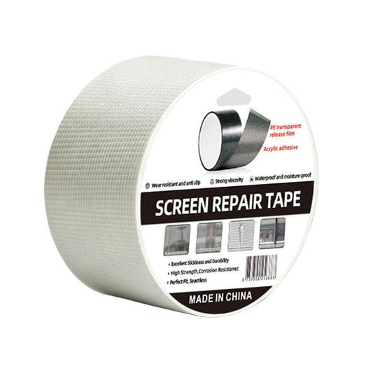 Window Screen Repair Kit - Self Adhesive Patch Tape | Seamless Reliable Flexible Screen Mesh Patch Roll for Patio Porch RV Balcony Tent Camper Apartment