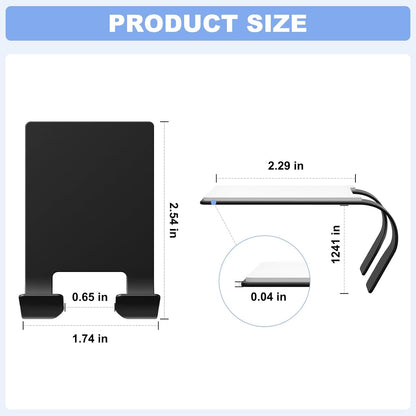VIS'V Adhesive Razor Holder, Wall Mount Shower Razor Hooks for His and Hers, Metal, Waterproof, White, 2 Pcs