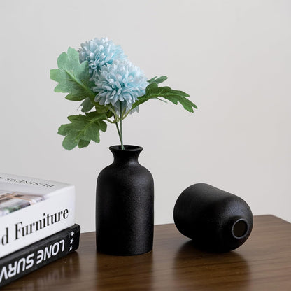 Ceramic Vase Set, 3 Small Flower vases for Decor, Home Decorative Vase, Modern Boho Farmhouse Home Decor Vases, Living Room,Table Shelf, Centerpieces Decoration(#2)