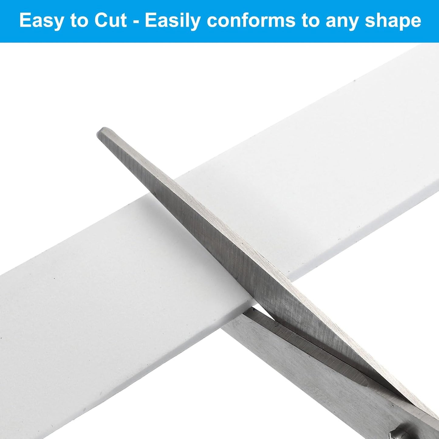 PATIKIL Weather Stripping Door Seal Strip, 3/8 Inch x 1/4 Inch x 32 Ft Self Adhesive Soundproof High Density Foam Tape Insulation for Door Window Air Conditioning, White - Colors A