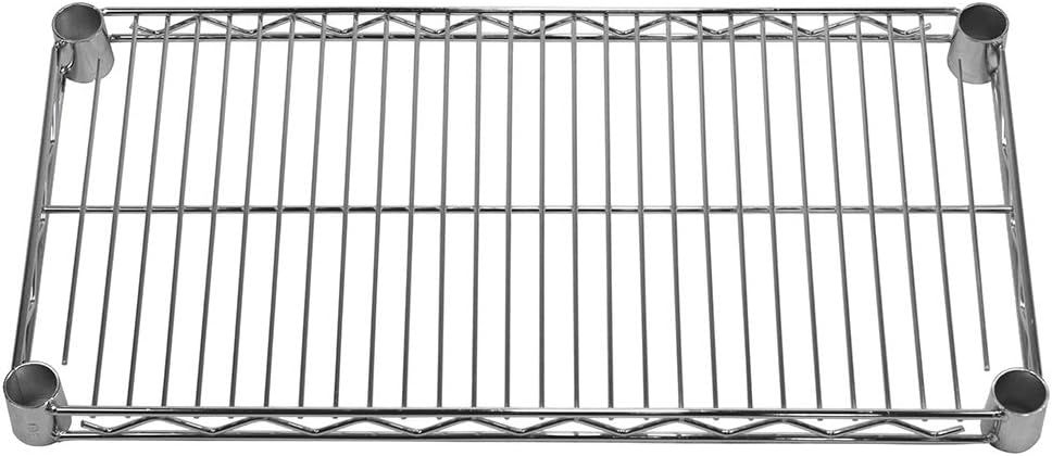 Shelving Inc. 12" d x 30" w Chrome Wire Shelving with 2 Tier Shelves, Weight Capacity 800lbs Per Shelf