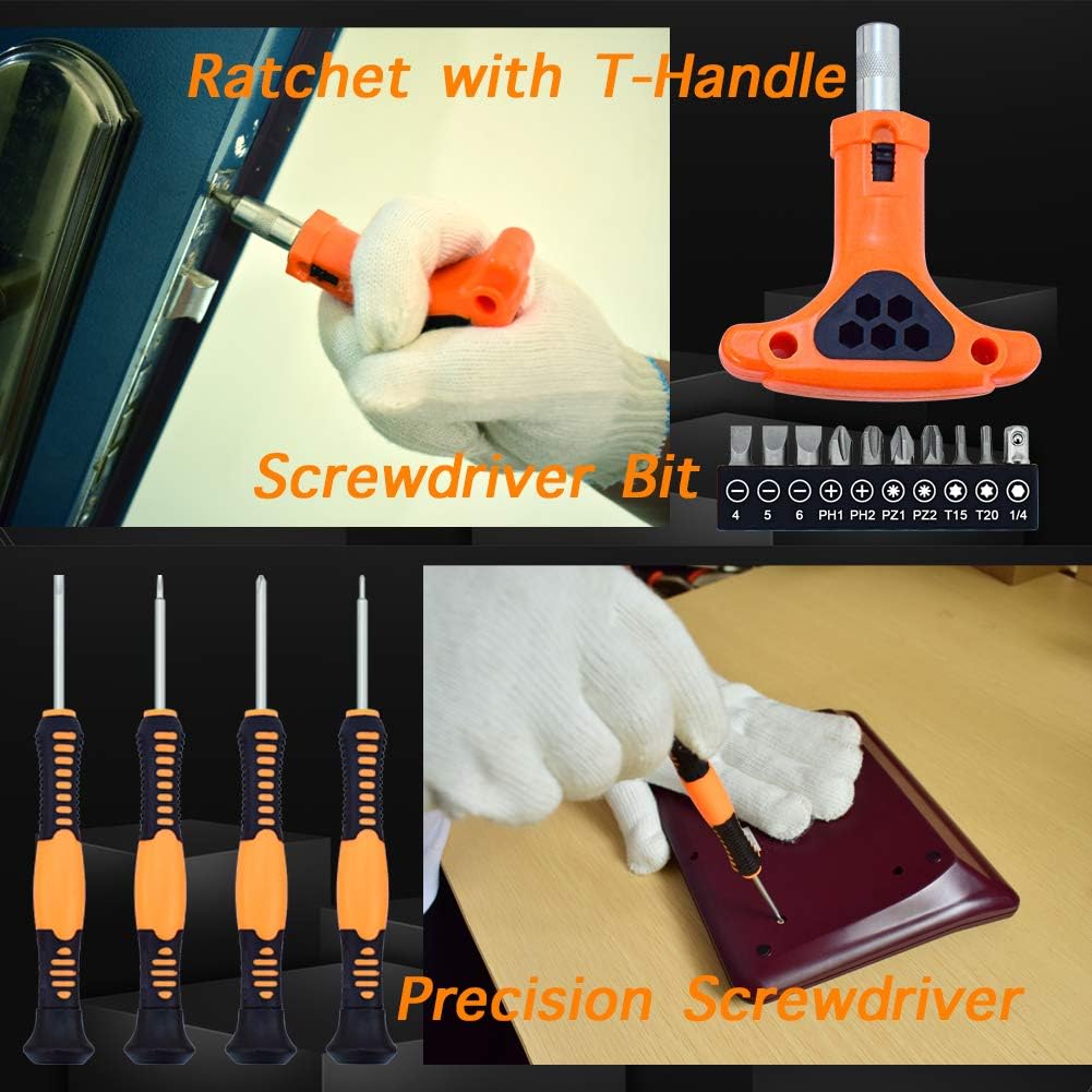 Tool Set, Home Repair Tool Kit for Men Women College Students,Household Basic Hand Tool Sets with Case for Home Maintenance,Dorm Essentials and DIY Projects